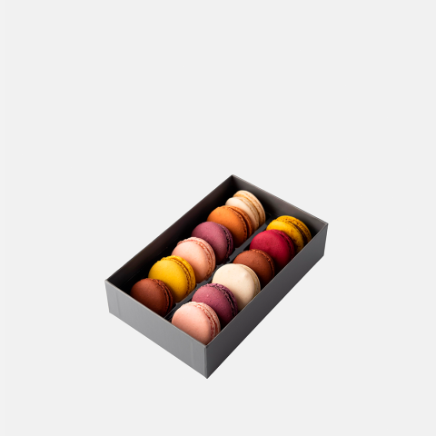 Coffret 12 macarons