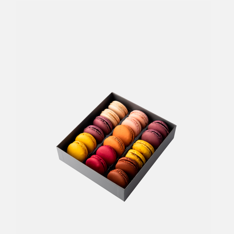 Coffret 18 macarons